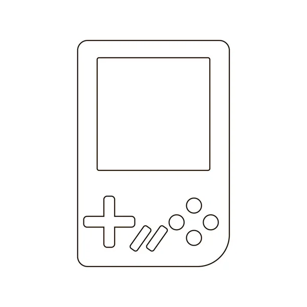 Icono Consola Juegos Ilustración Plana Los Iconos Del Vector Del — Archivo Imágenes Vectoriales