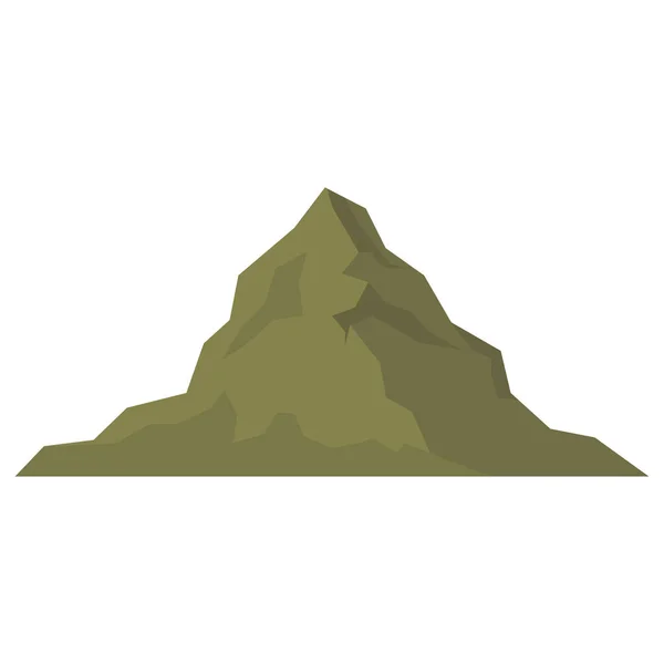 Paisaje Montaña Con Montañas Rocas Ilustración Vectorial — Vector de stock