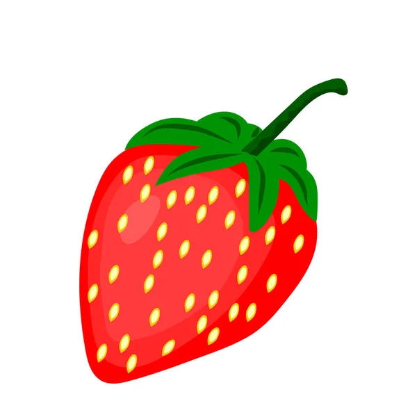 Ikon Strawberry Ilustrasi Vektor - Stok Vektor