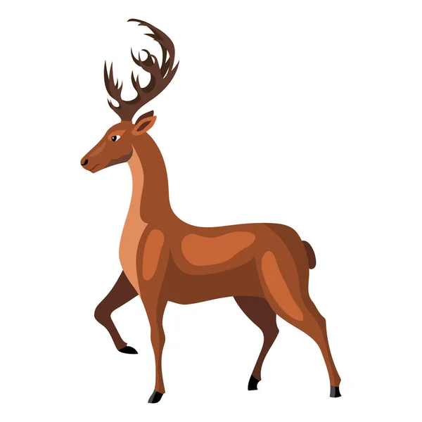 Ilustração Vetorial Cervo — Vetor de Stock