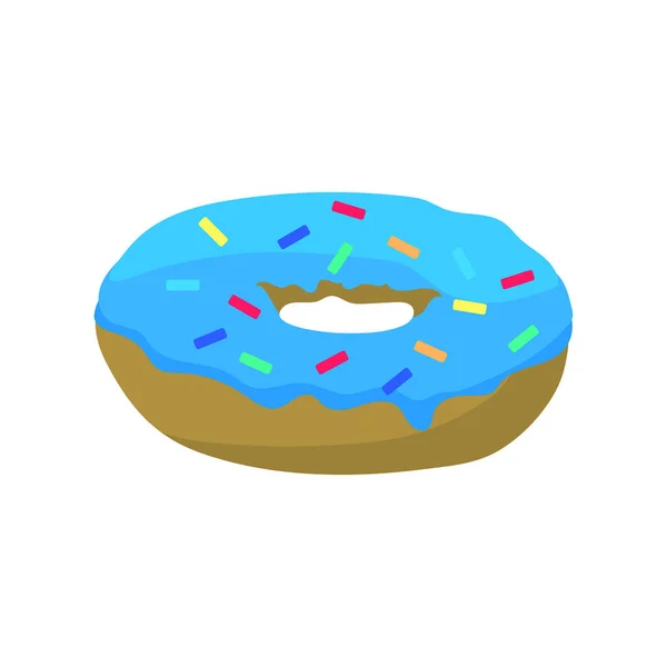 Icono Donut Ilustración Plana Donut Vector Icono Para Web — Vector de stock