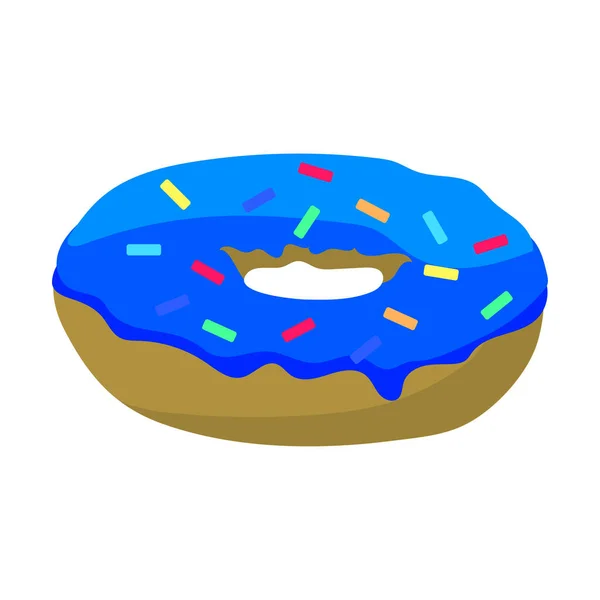 Donut Ikone Flache Abbildung Des Donut Vektorsymbols Für Das Web — Stockvektor