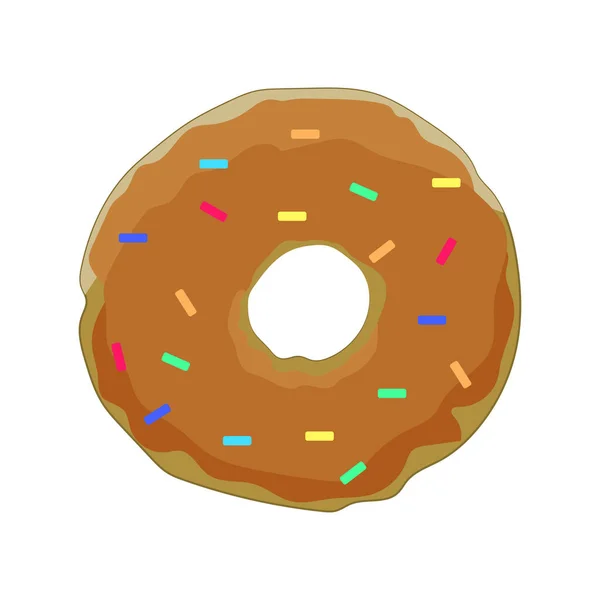 Donut Ikone Flache Abbildung Des Donut Vektorsymbols Für Das Web — Stockvektor