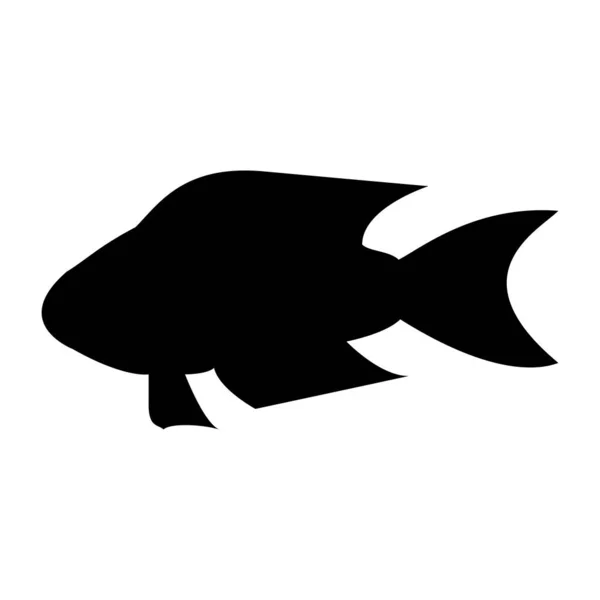 Fische Web Symbol Einfache Illustration — Stockvektor