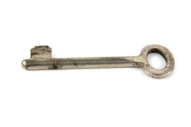 anahtar beyaz arkaplanda izole edildi