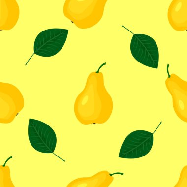 Armutlar, pürüzsüz desen, vektör çizimi