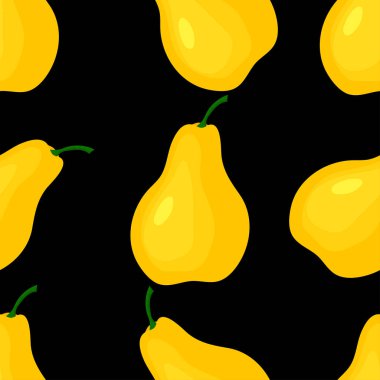 Armutlar, pürüzsüz desen, vektör çizimi