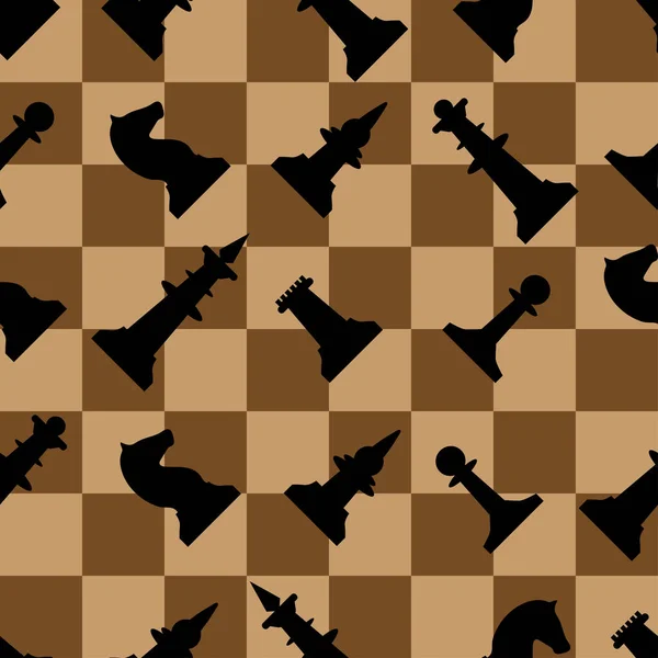 フィギュア付きチェスボード ベクトルイラスト — ストックベクタ