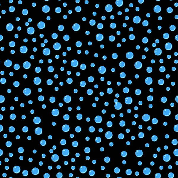 Bubbles Seamless Pattern Vector Illustration — Stock Vector