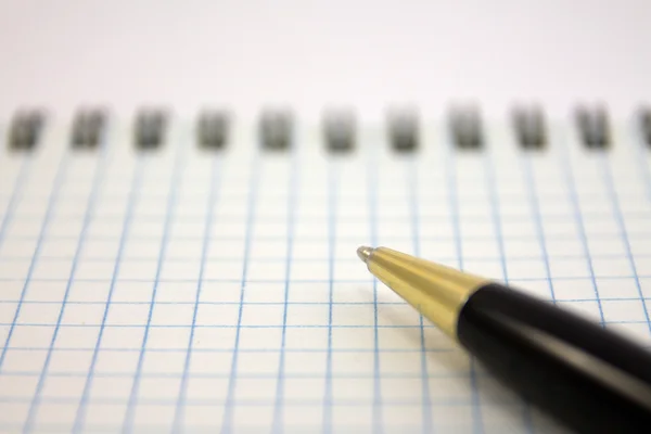Pen and notebook — Stock Photo, Image