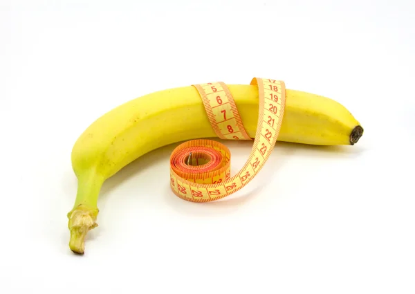 Banane et règle — Photo