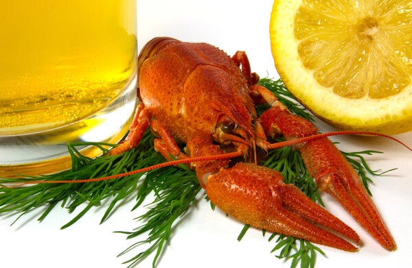 Boiled crawfish food