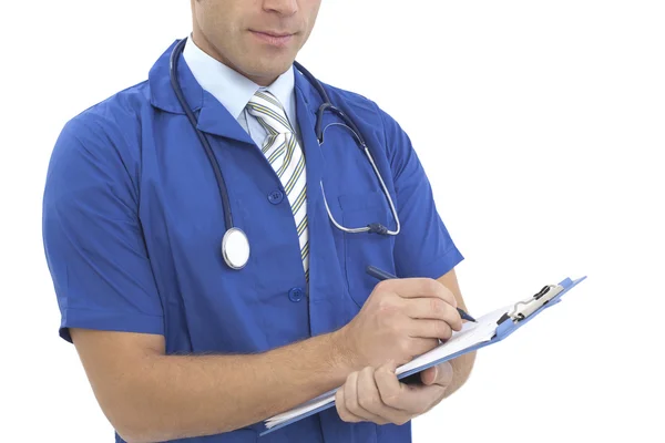 Medical doctor with clipboard — Stock Photo, Image