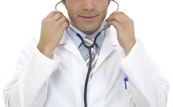 Medical doctor with clipboard — Stock Photo, Image