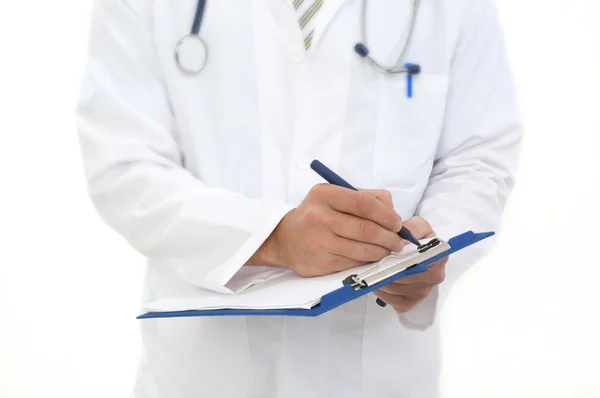 Medical doctor with clipboard — Stock Photo, Image