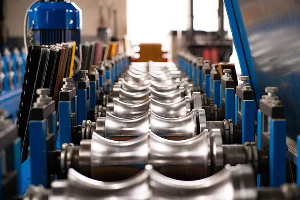 Worker Man Factory Measures Works Metal Production Industrial — Stock Photo, Image