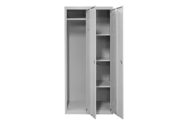 White Lockers Locker Room Change Room Metal Box Grey — 스톡 사진