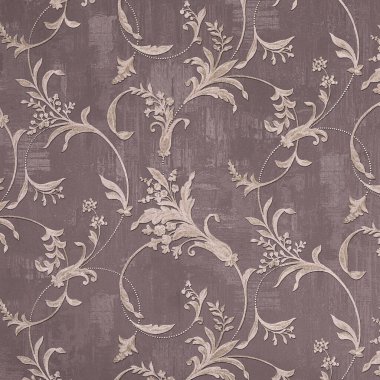 Çiçek duvar kağıdının duvarındaki altın çerçeveyi iç kısmı için kırpma yolu ile süsleyin.