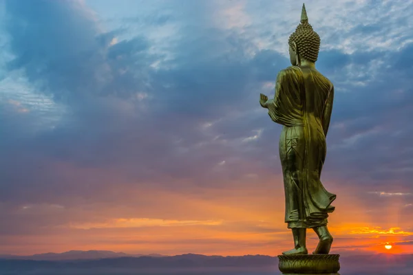 Buddha Statue in morning sunrise — Stock Photo, Image