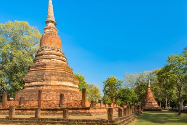 Eski harabe Kamphaeng Phet, Tayland.