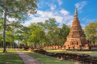 Eski harabe Kamphaeng Phet, Tayland.