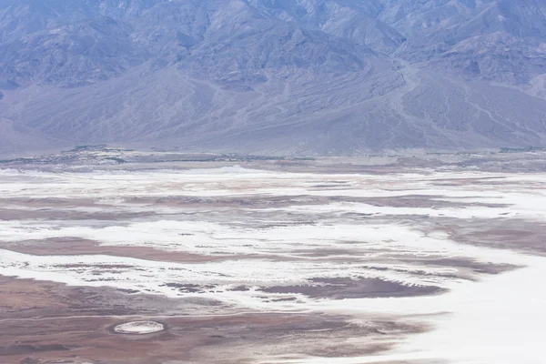 Vue aérienne du bassin Badwater dans la vallée de la Mort — Photo