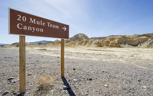 20 mule Team Canyon - Valle de la muerte — Foto de Stock