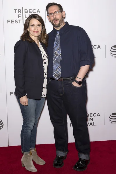 2016 Tribeca - Tribeca fala contadores de histórias - Tina Fey com Damian — Fotografia de Stock