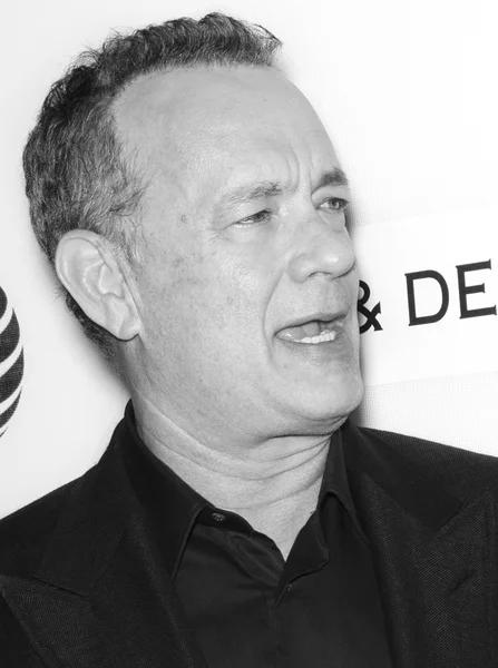 2016 Tribeca - Tribeca habla de narradores - Tom Hanks con John — Foto de Stock