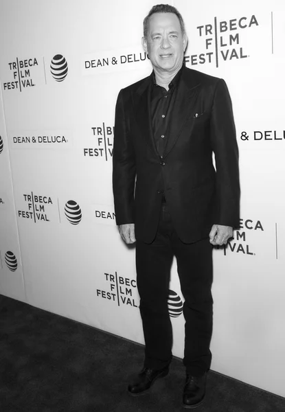 2016 Tribeca - Tribeca Talks Storytellers - Tom Hanks med John – stockfoto