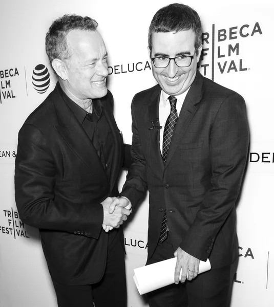 2016 Tribeca - Tribeca parla con i narratori - Tom Hanks con John — Foto Stock