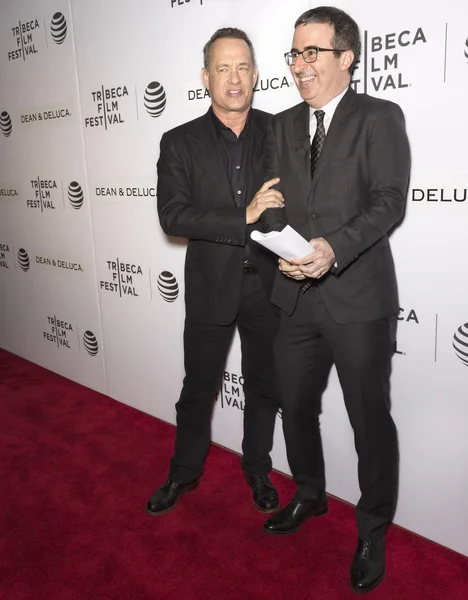 2016 Tribeca - Tribeca fala contadores de histórias - Tom Hanks com John — Fotografia de Stock