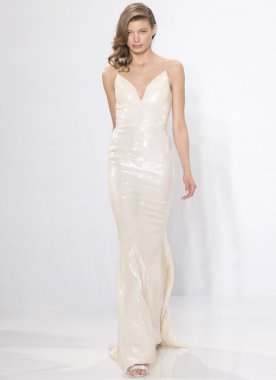 Christian Siriano Kleinfeld - gelin ilkbahar/yaz 2017 Runw için