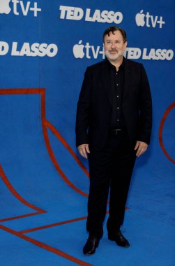 BATI HOLYWOOD, CALIFORNIA - 15 Temmuz 2021: Jeremy Swift, Pacific Design Center 'da Apple' ın 