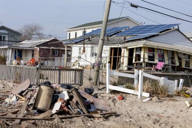 Kasırga Sandy imha havadar noktada