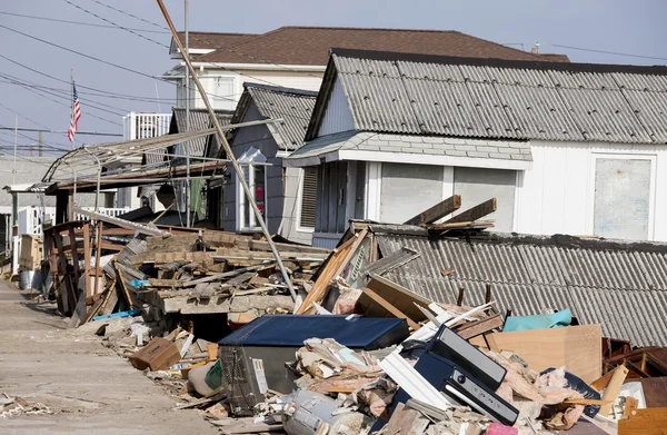 ハリケーン「サンディ」さわやかな時点で破壊 — ストック写真