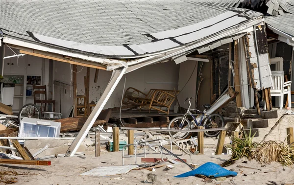 Hurricane Sandy Destruction at Breezy Point — Stock Photo, Image