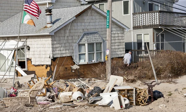 ハリケーン「サンディ」さわやかな時点で破壊 — ストック写真