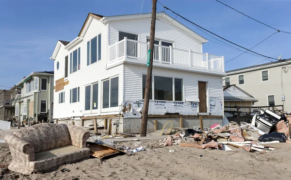 Hurricane Sandy Destruction at Breezy Point — Stock Photo, Image