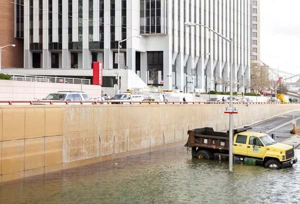 Parque da bateria inundada Underpass após furacão Sandy — Fotografia de Stock