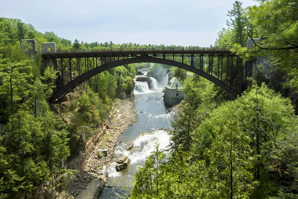 Ausable Chasm - Rainbow Falls — Fotografia de Stock