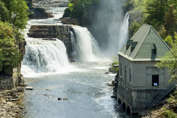 Ausable Chasm - Rainbow Falls — Fotografia de Stock