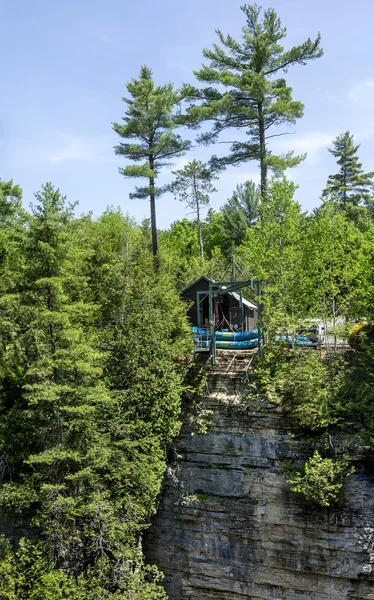 Ausable Chasm - Table Rock - rafting station — Stock Photo, Image