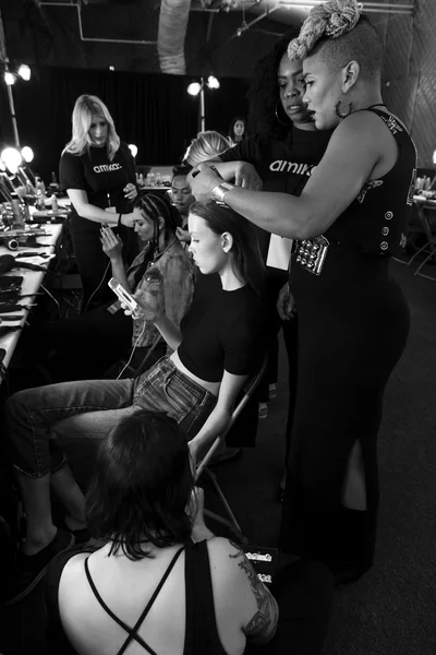 Desigual - Kolekcja wiosna 2016 - Backstage — Zdjęcie stockowe