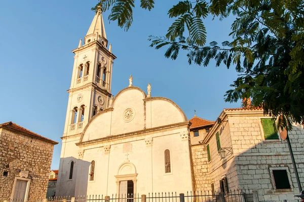 Igreja Nossa Senhora Boa Saúde Jelsa Ilha Hvar Croácia — Fotografia de Stock