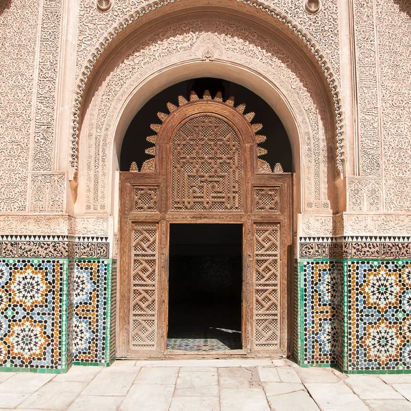 Marrakech Marruecos Circa Septiembre 2014 Ben Youssef Madrasa Circa Septiembre —  Fotos de Stock