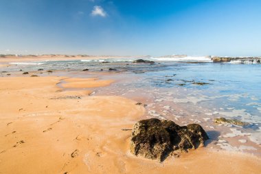 OUALIDIA, MOROCCO - CIRCA EPTEMBER 2014: Oualidia 'nın Eylül 2014' te Oualidia 'da görülmesi.