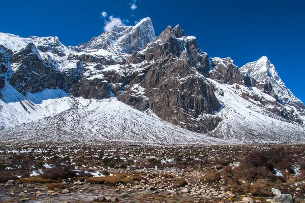 Pheriche Nepal Circa Οκτωβριοσ 2013 Άποψη Των Ιμαλαΐων Cholatse Tabuche — Φωτογραφία Αρχείου