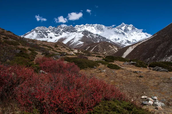 Somare Nepal Circa Οκτωβριοσ 2013 Άποψη Των Ιμαλαΐων Lhotse Στα — Φωτογραφία Αρχείου