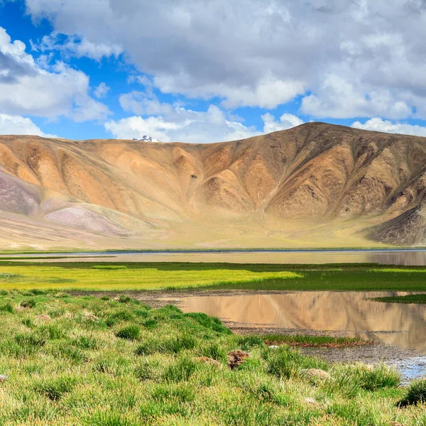 Piękny Widok Jezioro Bulunkul Pamir Tadżykistanie — Zdjęcie stockowe